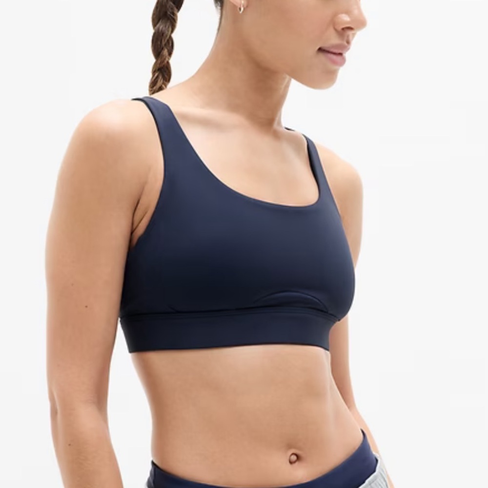Athleta Blue Interval Sport Bra D-DD